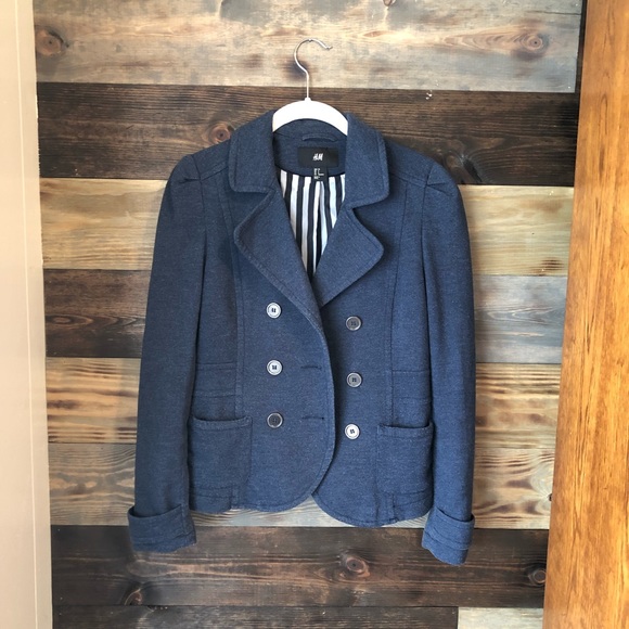 H&M Jackets & Blazers - H&M Blue Blazer Size 6